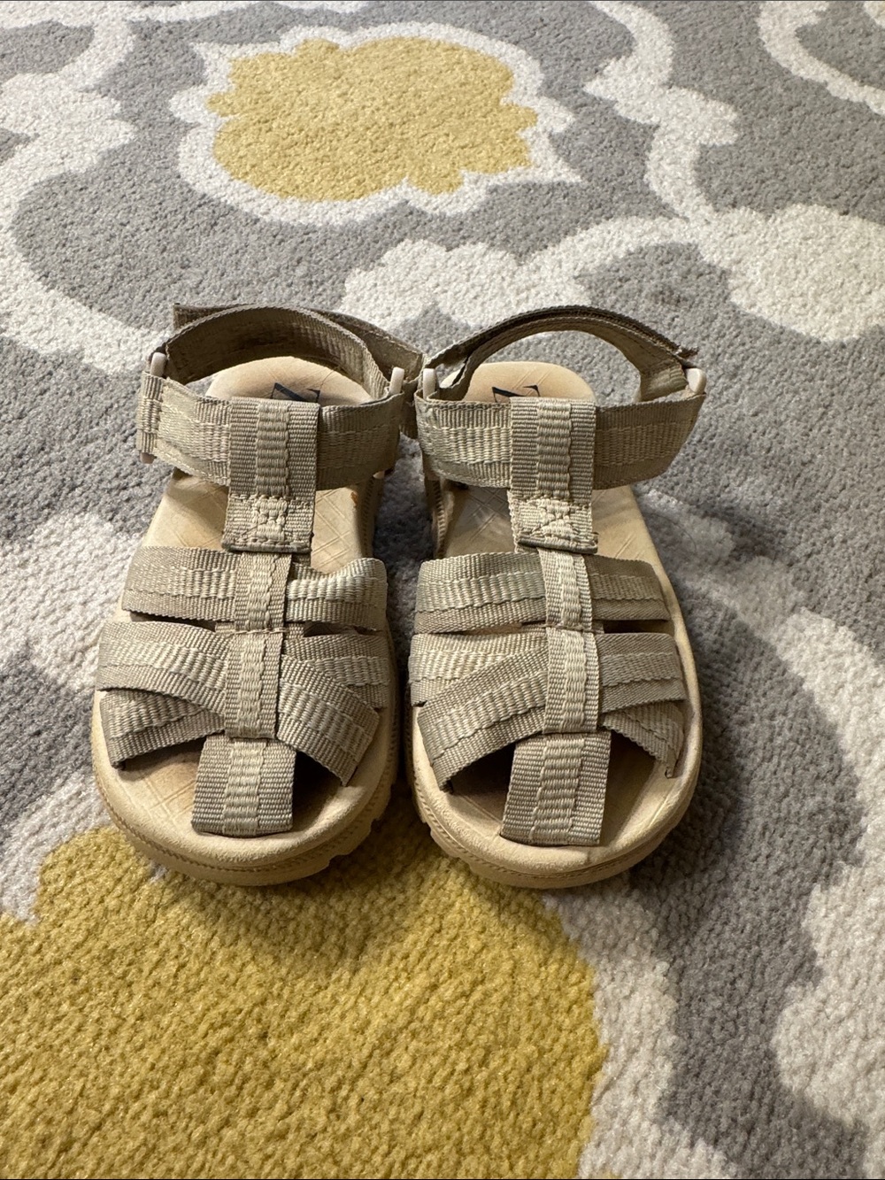 ZARA Kids Beige/Tan Outdoor Sandals with Secure Straps